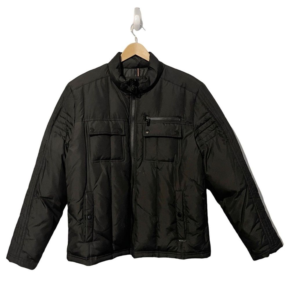Kenneth Cole Men’s Black Puffer Jacket Down Insulated